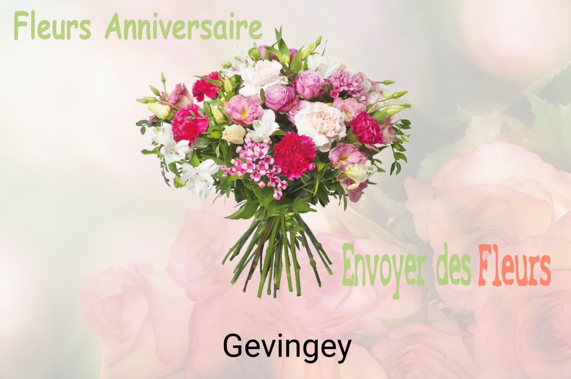 Bouquet de fleurs d’anniversaire livré à Gevingey